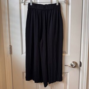 Madewell Wideleg crop pants black XS